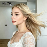 Perruque Lace Front 13x4 MSCICI en Cheveux Naturels Vietnamiens, Texture Lisse et Douce, Taille de Bonnet Personnalisable, Vente en Gros, 100% Cheveux Humains