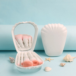 Biểu Tượng Tùy Chỉnh 5Pcs Chuyên Nghiệp Trang Điểm Bàn Chải Xách Tay Nền Tảng Bàn Chải Cá Nhân Thiết Kế Hộp Trang Điểm Bàn Chải Thiết Lập Với Gương - Product Image 3