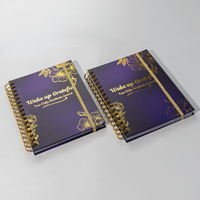 Planificateur en papier relié rigide personnalisé B5 avec 80 feuilles Journal de soins personnels Manifestation Prière Bible & Carnet de sermon pour cadeau