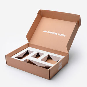 Custom Printing Recycled Kraft Corrugated Packaging Cosmetics Bottle Tray Carton <strong>Paper</strong> <strong>Box</strong> Package - Product Image 4