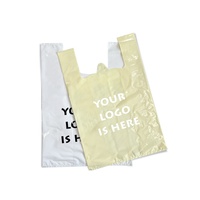 Sacs d'épicerie écologiques en HDPE personnalisés, sacs de supermarché biodégradables en plastique