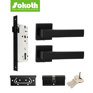 <span class=keywords><strong>2025</strong></span> Sản phẩm mới Vàng Nickel Brushed đen công nghiệp hiện đại phần cứng cửa hoàn chỉnh xử lý cửa bộ nhôm cửa đòn bẩy xử lý - Product Image 1