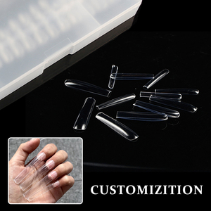 Uñas postizas de gel suave cuadradas XXL, tipo bailarina, de cobertura completa, largas, estilo ballet. - Product Image 4