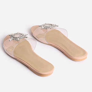 <span class=keywords><strong>Sandales</strong></span> <span class=keywords><strong>plates</strong></span> en cristal pour femmes, chaussures ouvertes, transparentes, <span class=keywords><strong>plates</strong></span>, décontractées, en PVC, collection été - Product Image 2