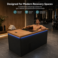 Baignoire professionnelle pour bain froid avec système de refroidissement intégré, en acier inoxydable, pour la récupération sportive