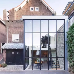 Villa Verrière Polygone Extérieure en Alliage d'Aluminium avec Verre Trempé, Isolation Phonique et Thermique, Pare-Soleil, Fermeture Supérieure, pour Jardin et <span class=keywords><strong>Terrasse</strong></span> - Product Image 1