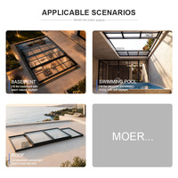 Grande fenêtre coulissante à battant pour salles de bain ensoleillées, avec capteur motorisé, cadre en aluminium, insonorisation efficace, design électrique populaire