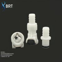 Raccord de tuyau en plastique 5/16 3/8, connecteur non-valvulé pour eau et air, raccord rapide femelle/mâle à barbelures