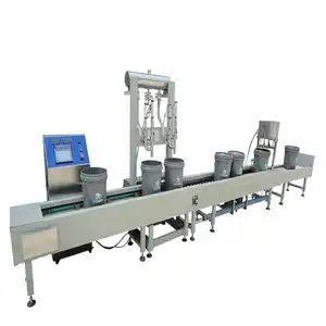 Automatic Two Heads 18l 25l Drum Bucket Weighing Filling Machine Bottle Syrup Oral Liquid Filling Machine