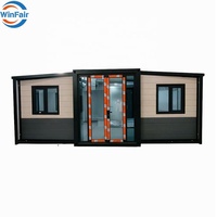 Maison conteneur modulaire préfabriquée WinFair de 20 pieds, prête à vivre, 2 chambres, Bulgarie, avec couleur personnalisée pour bungalow en bord de mer