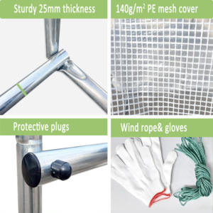 الدفيئات الزراعية الثقيلة رخيصة المصنع مباشرة متعددة الأحجام الفناء الخلفي طقم الدفيئة للبيع - Product Image 3