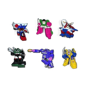 Hành Động Mới Hình Biến Đổi Robot Mô Hình Men Pin Chết Đúc Tùy Chỉnh Pins Kim Loại Biểu Tượng Phù Hiệu - Product Image 1