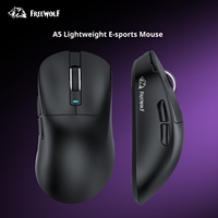 Mouse Gaming Ringan PAW 3311 Sensor 24000DPI Mouse Gaming Ringan PAW3311 CUSTOM FREE WOLF A5 Mouse Nirkabel Tiga Mode