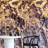 3D Faux PU Pierre Classique Peakstone 3000*1200mm Plaque Intérieur Extérieur Pierre Artificielle Panneau Mural Panneau Foshan Fournisseur