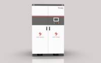 Régulateur de tension automatique triphasé AC Deming 300 kVA, efficacité 98 %, interface à écran tactile