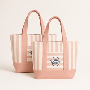 Custom Logo <b>Canvas</b> <b>Tote</b> Bag Colors Cotton Oversized Reusable Shoulder Shopping Bag OEM Printing for 5 Promotional Gift Brand - Product Image 1