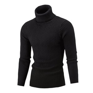 2025 nouveau <span class=keywords><strong>pull</strong></span> tricoté décontracté pour hommes avec <span class=keywords><strong>col</strong></span> rabattable, <span class=keywords><strong>pull</strong></span> de Base tricoté à fleur torsadée à la mode pour hommes - Product Image 5