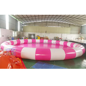 XIXI JOUETS Piscines d'eau rondes gonflables en PVC de 0.9mm durables personnalisées bon marché, piscines gonflables pour parcs aquatiques terrestres - Product Image 5