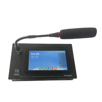Microphone de sonorisation IP Vnetpa NS-M30 avec écran tactile et système de haut-parleurs