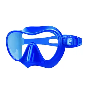 Maschera per immersioni subacquee per adulti Snorkel attrezzatura per immersioni occhiali antiappannamento maschera subacquea senza cornice maschera per lo Snorkeling con prescrizione subacquea