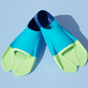 Aletas <span class=keywords><strong>de</strong></span> Silicona para Niños, Aletas Cortas <span class=keywords><strong>de</strong></span> <span class=keywords><strong>Buceo</strong></span>, Aletas <span class=keywords><strong>de</strong></span> Snorkel, <span class=keywords><strong>Equipo</strong></span> Profesional <span class=keywords><strong>de</strong></span> Entrenamiento <span class=keywords><strong>de</strong></span> Natación - Product Image 2