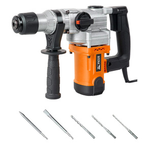Industrial Concrete Demolition Breaker 950W Impact Hammer <b>Drill</b> With SDS-PLUS Chisels and <b>Bits</b> PICUS742 950W Power Delivers High - Product Image 3