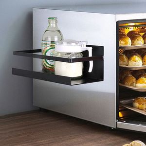 Organizador de especias magnético de <span class=keywords><strong>PVC</strong></span> para nevera, estante de almacenamiento magnético de cocina para nevera y baño - Product Image 4