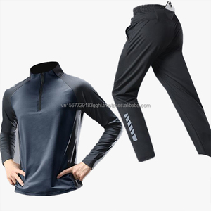 Traje Deportivo Unisex con Media Cremallera para Entrenamiento, Ropa de Primavera para Correr, Secado Rápido, Anti-UV, Estampado, Transpirable, para Senderismo y Escalada al Aire Libre, con Riñonera - Product Image 6