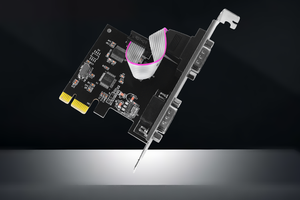 Tarjeta <span class=keywords><strong>PCI</strong></span> <span class=keywords><strong>Express</strong></span> de serie de buena calidad Tarjeta de expansión de adaptador <span class=keywords><strong>RS232</strong></span> DB9 de 9 pines dual para PC - Product Image 3