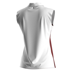 <span class=keywords><strong>Polo</strong></span> <span class=keywords><strong>sans</strong></span> manches pour femmes avec col bleu marine, respirant et séchage rapide, tenue décontractée quotidienne pour la pratique du tennis - Product Image 3