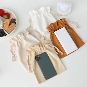 Sac à cordon en coton réutilisable, personnalisé, écologique et pas cher, pochette anti-poussière colorée avec étiquette tissée - Product Image 2