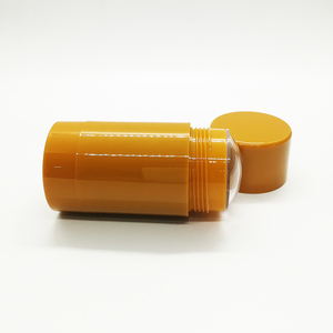 Plastic AS deodorant stick container bottom filling solid sunscreen stick roll on bottle cylinder round 75g 2.5oz manufacturer