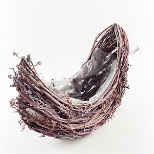 Modern Design <strong>Extra</strong> <strong>Large</strong> Outdoor <strong>Planter</strong> <strong>Cheap</strong> Pink Rattan Boat Shape Flower Pot with Home Decorative New Design for Plants - Product Image 5