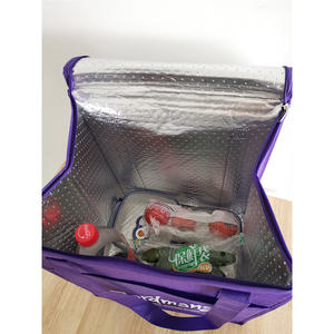 Haute capacité 30L écologique manger droit isolé refroidisseur fourre-tout style moderne violet déjeuner sac thermique pour les pique-niques en plein air - Product Image 3