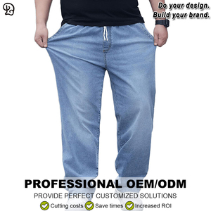 <span class=keywords><strong>Jeans</strong></span> Casual da <span class=keywords><strong>Uomo</strong></span> Personalizzati Taglia Grande Elasticizzati Vestibilità Comoda <span class=keywords><strong>Pantaloni</strong></span> <span class=keywords><strong>in</strong></span> Denim Oversize alla Moda per Uso Quotidiano <span class=keywords><strong>con</strong></span> <span class=keywords><strong>Vita</strong></span> Elastica - Product Image 6
