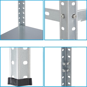 Metal Shelving <b>Unit</b> 90x40x180 Cm 5 <b>Shelves</b> Garage Warehouse Storage Rack - Product Image 3