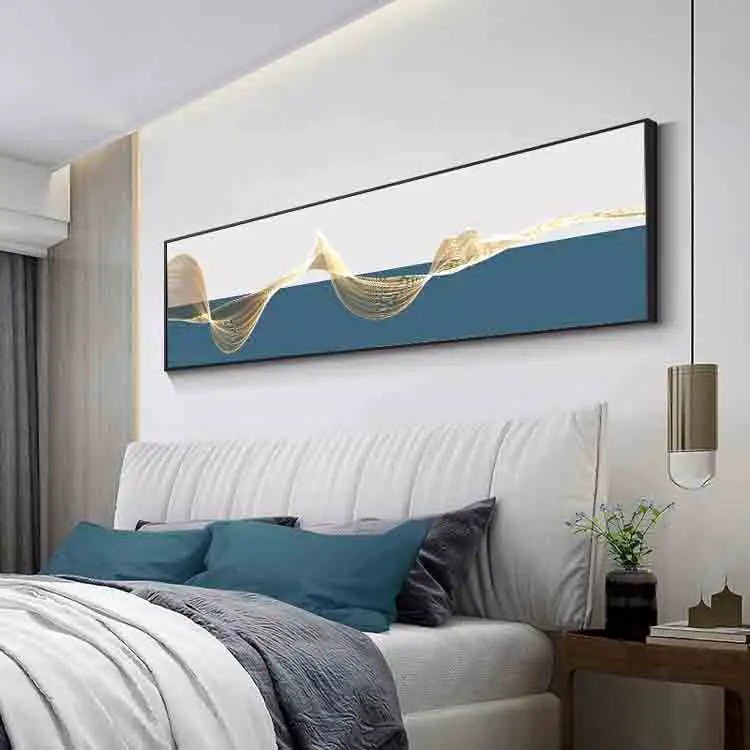New Chinese Style Abstract Decoration Painting Modern Minimalist Living Room Banner Bedroom Bedside Master Room Mural