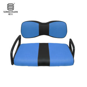 Cojín de Asiento de Cuero para Carro de Golf Yamaha G29 con Respaldo; Color y Textura Seleccionables - Fabricante Directo - Product Image 5