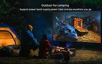 Mini projecteur YT200 projecteurs LED portables prennent en charge l'écran miroir compatible 1080P avec Smartphone utilisation pour enfants ou cadeau