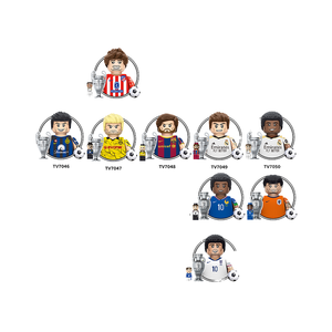 Set de Mini Bloques de Construcción, Minifiguras TV6501-6504, Equipo de Rugby FI-FA, Jugador de Fútbol, DIY, Ensamblaje, 1:8, Plástico, Regalo para Niños - Product Image 2