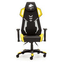 Chaise de massage et de jeu pivotante moderne en promotion avec accoudoirs réglables 2D, base en nylon de 350 mm et roulettes en PU de classe 4