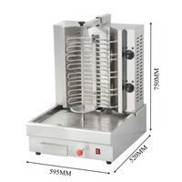 Grill à Kebab Rotatif Électrique Commercial en Acier Inoxydable pour Poulet et Viande, Machine à Shawarma du Moyen-Orient