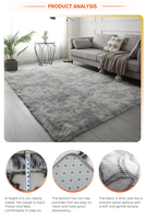 Tapis en velours cristal polyester de haute qualité fabriqué en Chine, antidérapant, lavable, adapté aux animaux domestiques, résistant aux taches, motif floral