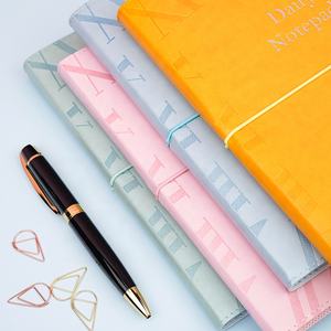 Macaron Time A Daily Note Pu avec couverture de Logo de timbre en aluminium et surpiqûres pour journal d'étudiant de retour à l'école <span class=keywords><strong>2023</strong></span> journal intime - Product Image 4