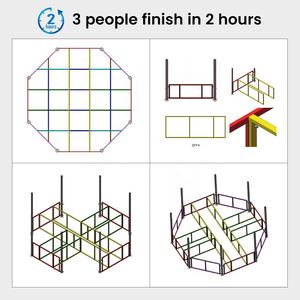 Couverture en PVC pour cage octogonale MMA ONEMAX UFC, imperméable, antidérapante, résistante à l'usure, pour les compétitions et l'entraînement de MMA - Product Image 6