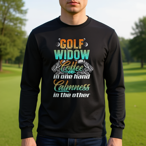 T-shirt à manches longues Golf Widow, Coffee Calmness In One Hand In The Other - Product Image 3
