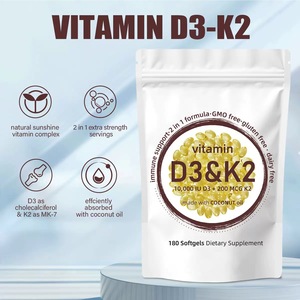 Capsule di <span class=keywords><strong>Vitamina</strong></span> <span class=keywords><strong>D3</strong></span> K2, Integratore in Softgel per il Supporto Immunitario e Osseo - Product Image 6