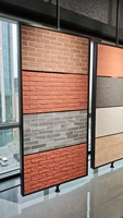 Revêtement mural en pierre flexible économique, type brique PK, carreaux de briques ultra-minces MCM, ignifuges, imperméables, écologiques, modernes pour l'extérieur
