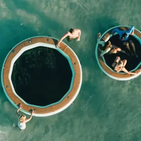 Hamac à eau gonflable rond Offre Spéciale radeau flottant 10 hamac gonflable de salon classique pour adultes enfants