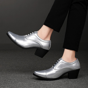 Chaussures à talons hauts pour hommes Chaussures de mariage pour hommes Chaussures de danse en plein air pour hommes - Product Image 6